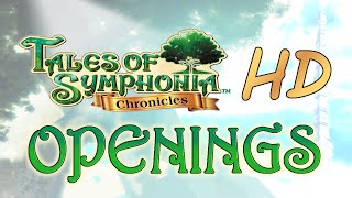 Tales of Symphonia HD  Openings GC quotStarry heavensquot amp PS2 quotSoshite Boku ni Dekiru Kotoquot PS2 [upl. by Baylor]