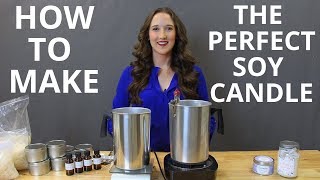 How To Make Soy Candles DIY Candle Making Tutorial [upl. by Siegel]