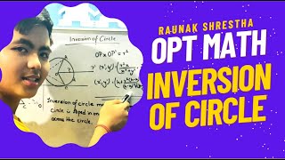 Inversion of circle for class 10Optional mathExplanation [upl. by Aihceyt]