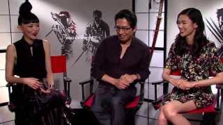 HIROYUKI SANADA TAO OKAMOTO AND RILA FUKUSHIMA interview for THE WOLVERINE [upl. by Notpmah608]