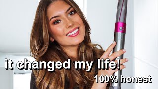 Dyson Airwrap bei lockigen und frizzigen Haaren  Ausführliches Tutorial  Haare wie vom Friseur [upl. by Stesha]