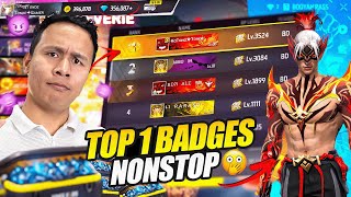 Nonstop Top 1 in Badges 🔥 Old Elite Pass Return Again  Tonde Gamer [upl. by Lodovico]