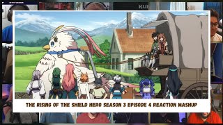 The Rising of the Shield Hero Season 3 Episode 4 Reaction Mashup 盾の勇者の成り上がりOP1 [upl. by Rois]