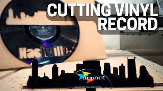 Cutting Vinyl Record with CNC [upl. by Nueoht]