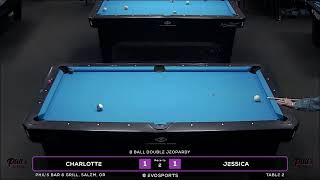 CHARLOTTE vs JESSICA  PHILS BAR amp GRILL  TABLE 2  EvoSports [upl. by Eceirahs]