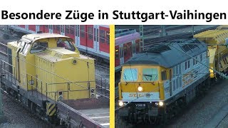 Besondere Züge StuttgartVaihingen Dieselloks V15003 BR293  SGL V30018 LTS Lugansk  eurailpool [upl. by Oleta835]