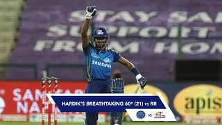 Hardik Pandyas Breathtaking 60 Against Rajasthan Royals [upl. by Saks42]