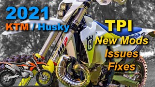 2021 TPI  Mods Issues Fixes KTM XCW Husqvarna TX300i [upl. by Gaskins]