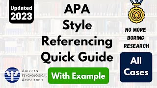 How to write references in APA format  How to Cite APA Format References [upl. by Skiest]