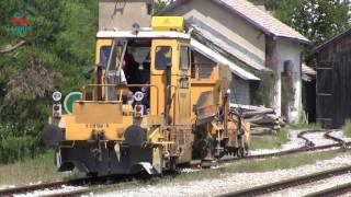 Plasser amp Theurer railroad work machine USP 3000 C [upl. by Shaddock473]