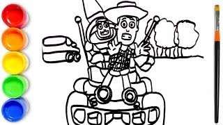 How to draw Toy Story  Drawing Toy Story  Toy Story 4 [upl. by Shutz]