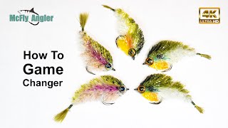 Micro Gamechanger Fly  most realistic baitfish pattern  McFly Angler streamer Fly Tying Tutorial [upl. by Ednalrim]