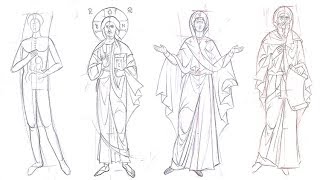 Byzantine Iconography Series 4 Drawing the Full Figure Part 1 on UDEMY [upl. by Acnaib273]