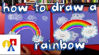 How To Draw A Rainbow for young artists [upl. by Sunev]