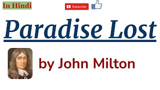 Paradise Lost by John Milton  Complete Summary with Details in Hindi [upl. by Jolee]