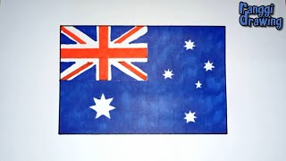 How to Draw The Flag of Australia [upl. by Yumuk]