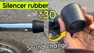 Silencer rubber for royal Enfield bullet 350  silencer sound change in bullet 350  bullet Silencer [upl. by Ebag]