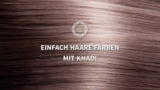 NATÜRLICH HAARE FÄRBEN mit khadi Pflanzenhaarfarbe  So gehts [upl. by Rivi]