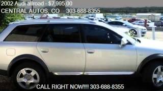 2002 Audi allroad AWD SUV  for sale in Castle Rock CO 8010 [upl. by Zanahs244]