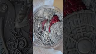 Freydis Eiriksdottir Way to Valhalla 2 Oz Silver Coin valhalla coin silver numismatics [upl. by Ayidah596]