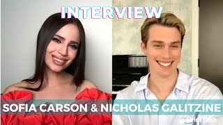 Sofia Carson amp Nicholas Galitzine talk Purple Hearts reveal fun facts about each other [upl. by Herring]