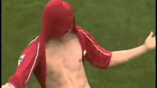 Liverpool Vs Manchester United riise free kick [upl. by Starkey641]