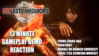 REACTIONTHOUGHTS Dynasty Warriors Origins 13 Minute Gameplay Demo [upl. by Fini]