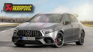 Mercedes AMG A45A45S with AKRAPOVIC Exhaust [upl. by Eneladgam375]