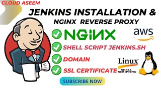 Jenkins Installation On Ubuntu with Reverse Proxy NGINX amp SSL Certificate VIA SHELL SCRIPT 2024 [upl. by Zoha789]