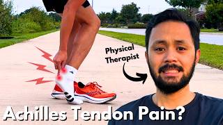 Beat Achilles Tendinitis 3 SIMPLE Physical Therapy Exercises [upl. by Trebornhoj]