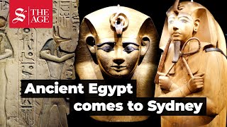 New blockbuster ancient Egyptian exhibition opens in Sydney [upl. by Eytak]