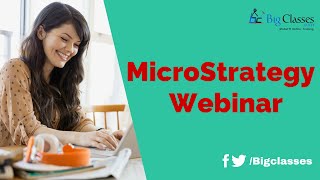 MicroStrategy tutorial for Beginners  MicroStrategy training  Bigclasses [upl. by Yendirb]