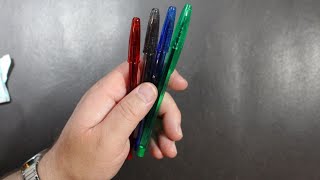 Monoprix Ballpoint Pen 07mm Review Black Blue Red Green [upl. by Reich5]