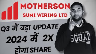 Motherson Sumi Wiring Share  Motherson Sumi Wiring Share Fundamental  Motherson Sumi Wiring Review [upl. by Mady374]