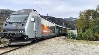 Vy EL 18 2249 Flamsbana Train in Vatnahalsen  Norway [upl. by Atirhs]