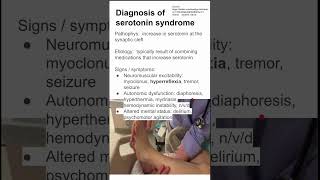 Diagnosis of serotonin syndrome [upl. by Etnuahs]