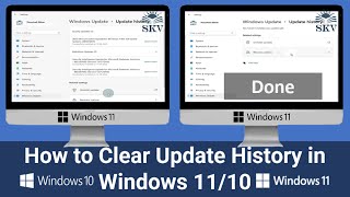 How to Clear Windows Update History on Windows 1110  3 Ways to Clean Update History in Windows 11 [upl. by Jennilee]