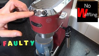 How to FIX 2 White Flashing Lights on Delonghi Dedica Espresso Machine  Beginners guide [upl. by Ardnohs]