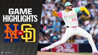 Mets vs Padres Game Highlights 82324  MLB Highlights [upl. by Medin]