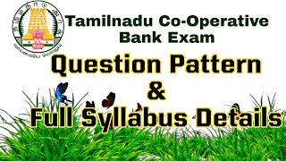 Tamilnadu cooperative bank exam pattern and Syllabus 👍 [upl. by Inaffit]