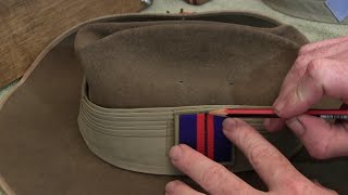 How to apply a Unit Colour Patch to a Puggaree [upl. by D'Arcy]