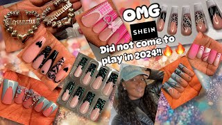 Shein is not playing with us in 2024🔥 Shein haul  Shein nails  SHEINOFFICIAL nail haul [upl. by Sydalg]