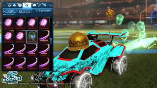 All Rocket League Tradable Trails Show  RocketPricescom Support [upl. by Zuliram]