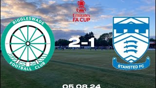 FA CUP REPLAY ABSOLUTE BEAUTY OF A GOAL END TO END MATCH  Biggleswade FC vs Stansted FC [upl. by Ayidah262]