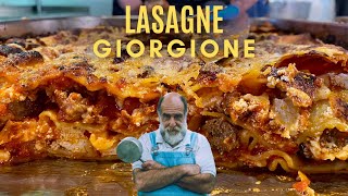 LASAGNE AL FORNO CON POLPETTINE  Le ricette di Giorgione [upl. by Esinrahs]