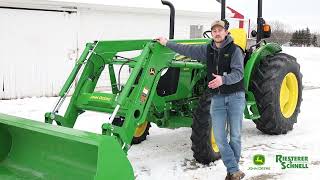 John Deere 5055E Tractor Package with 520M Loader WalkThrough  Riesterer amp Schnell in Wisconsin [upl. by Korman]