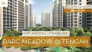 Exploring HDB BTO Parc Meadow Tengah in 3D Sales Launch May 2023 [upl. by Naahs750]