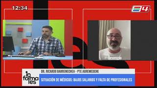 RICARDO BARRENECHEA  FALTA DE MÉDICOS EN EL HOSPITAL ESQUEL Y MAGROS SUELDOS [upl. by Marthena]