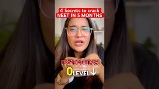 4 Secrets TO CRACK NEET IN 5 MONTHS neet2025 neetpreparation [upl. by Nedrah]