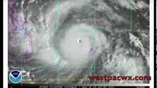 Violent Typhoon Yolanda  Haiyan Nearing Landfall Thu Update [upl. by Atirrehs444]